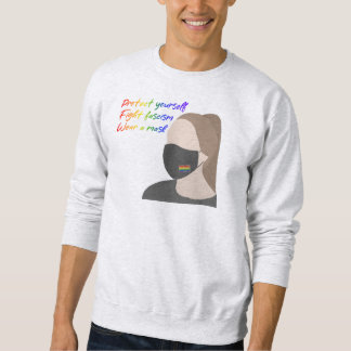 Wear a Mask Rainbow Style Sweatshirt