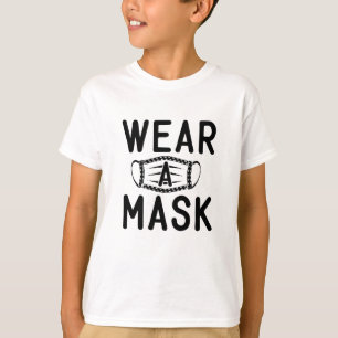 Wear A Mask Sign Simple Basic Warning T-Shirt