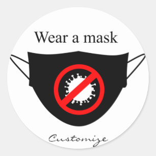 Wear a Mask Thunder_Cove Classic Round Sticker