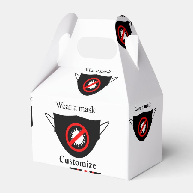 Wear a Mask Thunder_Cove Favor Box (Front Side)