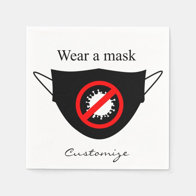 Wear a Mask Thunder_Cove Napkin (Front)