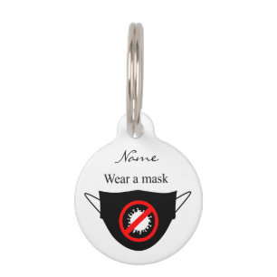 Wear a Mask Thunder_Cove Pet Tag