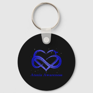 Wear Blue For Ataxia Awareness Warrior Keychain