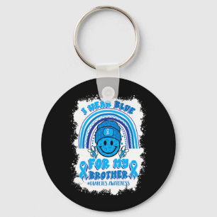 Wear Blue For Brother Support Diabetes Awareness Keychain