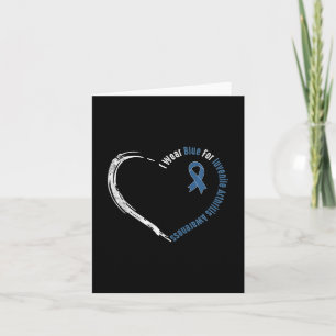 Wear Blue For Juvenile Arthritis Awareness Heart R Card