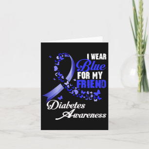 Wear Blue For My Friend T1d Diabetes Awareness Blu Card