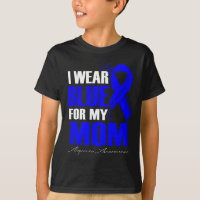 Wear Blue For My Mom Alopecia Feather