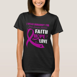 Wear Burgundy For Brain Aneurysm Awareness Gifts  T-Shirt