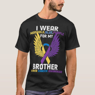 Wear For My Brother Support Squad I Bladder Cancer T-Shirt