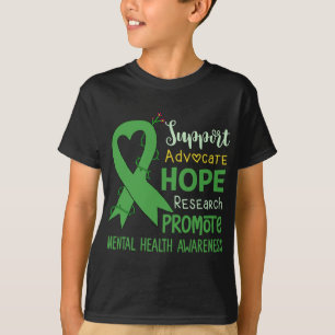 Wear Green Mental Health Awareness Support Squad T-Shirt