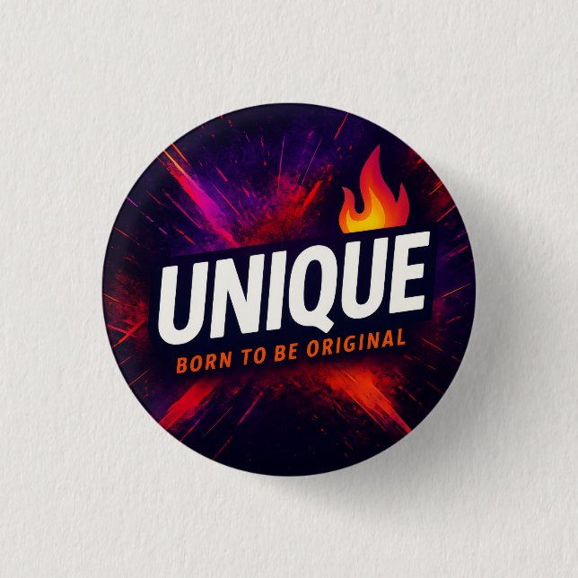 Wear it loud. Wear it proud. Be UniQue 1 Inch Round Button (Front)