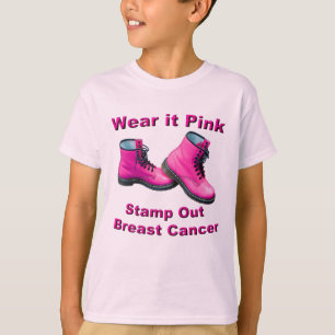 Wear It Pink Stamp Out Breast Cancer Sweatshirt T-Shirt