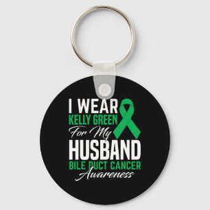 Wear Kelly Green For My Husband Bile Duct Cancer A Keychain
