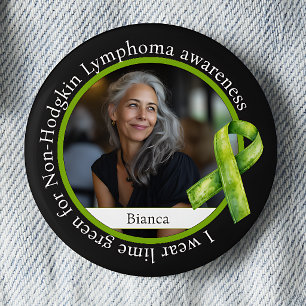 Wear Lime Green for Non-Hodgkin Lymphoma Awareness 2 Inch Round Button
