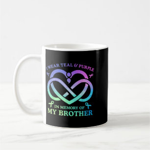 Wear Memory Of Brother Prevention In Teal And Coffee Mug
