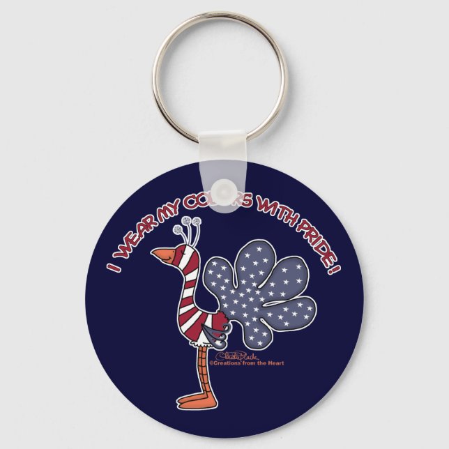 Wear My Colours with Pride Keychain (Front)
