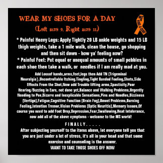 WEAR MY SHOES FOR A DAY(Left size 9... Poster