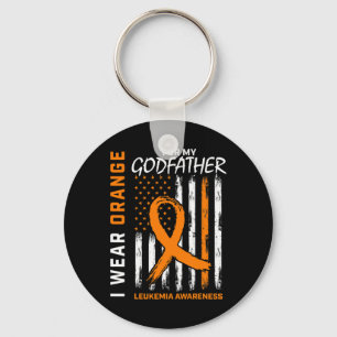 Wear Orange For Godfather Leukaemia Awareness Amer Keychain