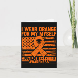 Wear orange for multiple sclerosis awareness card