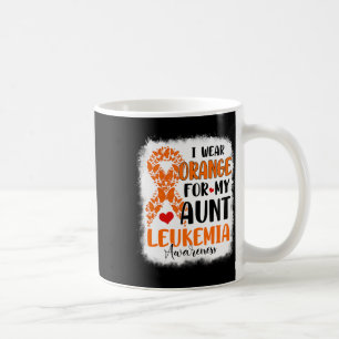 Wear Orange For My Aunt Leukaemia Awareness Month  Coffee Mug