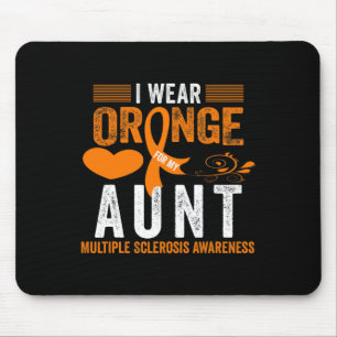 Wear Orange For My Aunt Ms Multiple Sclerosis Awar Mouse Pad