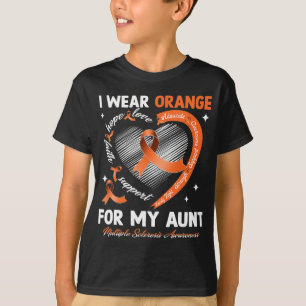 Wear Orange For My Aunt Multiple Sclerosis Awarene T-Shirt