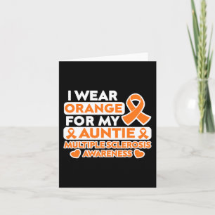 Wear Orange For My Auntie Ms Multiple Sclerosis Aw Card