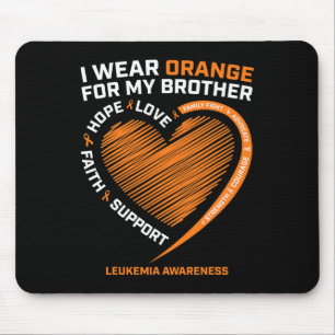 Wear Orange For My Brother Leukaemia Awareness Pro Mouse Pad
