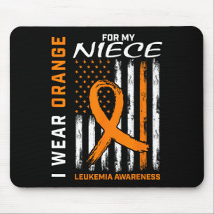 Wear Orange For My Niece Leukaemia Awareness Ameri Mouse Pad