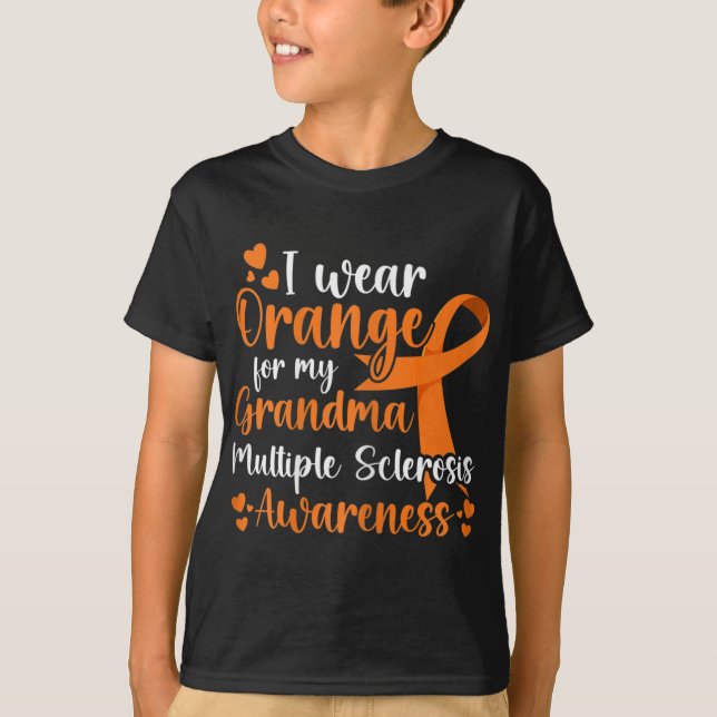 Wear Orange For My Sister Multiple Sclerosis Aware T-Shirt (Front)