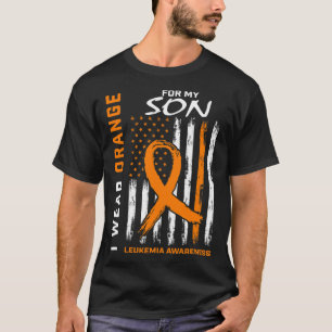 Wear Orange For My Son Leukaemia Awareness America T-Shirt