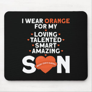 Wear Orange For My Son Multiple Sclerosis Awarenes Mouse Pad