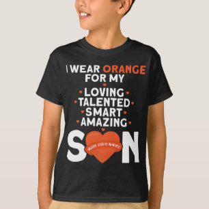 Wear Orange For My Son Multiple Sclerosis Awarenes T-Shirt