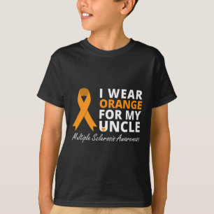 Wear Orange For My Uncle Ms Awareness Ribbon T-Shirt