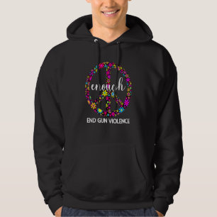 Wear Orange Peace Sign Enough End Gun Violence Ant Hoodie