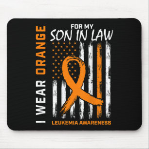 Wear Orange Son In Law Leukaemia Awareness America Mouse Pad