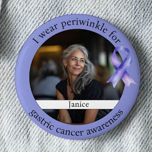 Wear Periwinkle for Gastric Cancer Awareness 2 Inch Round Button