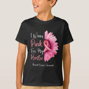 Wear Pink For My Bestie Breast Cancer Family Match T-Shirt