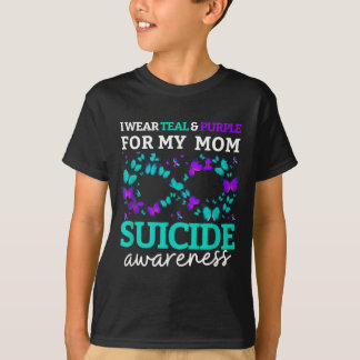 Wear Purple And Teal For Moms Prevention Women T-Shirt