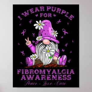 Wear Purple For Fibromyalgia Awareness Day Warrior Poster