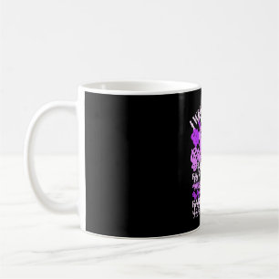 Wear purple for great grandma alzheimer's coffee mug