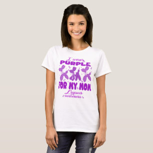 Wear Purple For Mom Cute Balloon Dog Lupus T-Shirt