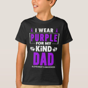 Wear Purple For My Dad Alzheimerheimer's Awareness T-Shirt