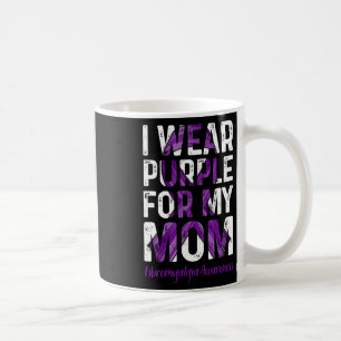 Wear Purple For My Mom - Fibromyalgia Awareness Coffee Mug