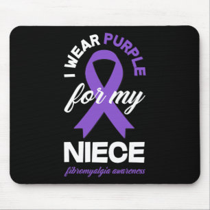 Wear Purple For My Niece Fibromyalgia Awareness 1 Mouse Pad