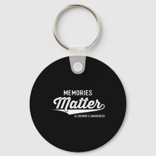 Wear Purple Heimerheimer's Awareness Gifts Memorie Keychain
