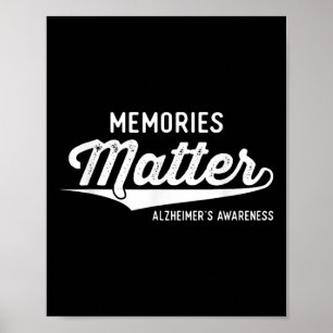 Wear Purple Heimers Awareness Gifts Memories Gift Poster
