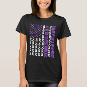 Wear Purple In Memory For My Son Overdose Awarenes T-Shirt