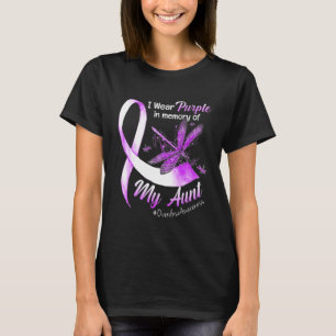 Wear Purple In Memory Of My Aunt Overdose Awarenes T-Shirt
