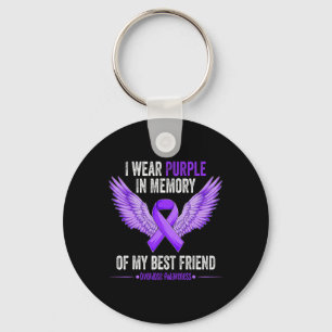 Wear Purple In Memory Of My Best Friend Overdose A Keychain